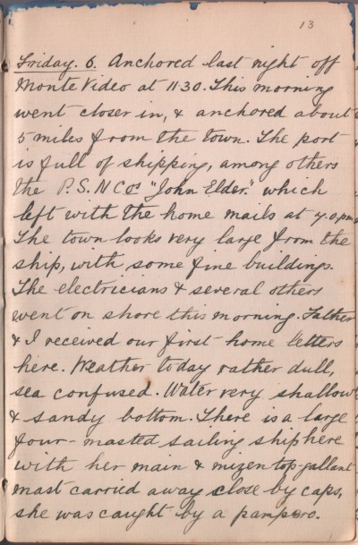 01 December 1889 journal entry